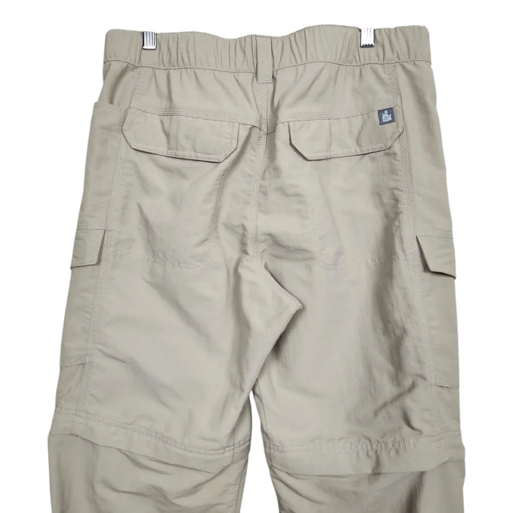 The North Face Paramount Peak Khaki Convertible Zip Off Hiking Pants Mens Size M
